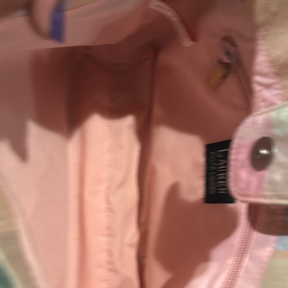 Lauren Ralph Lauren‎ Pink and Green Tote Bag - Picture 8 of 9